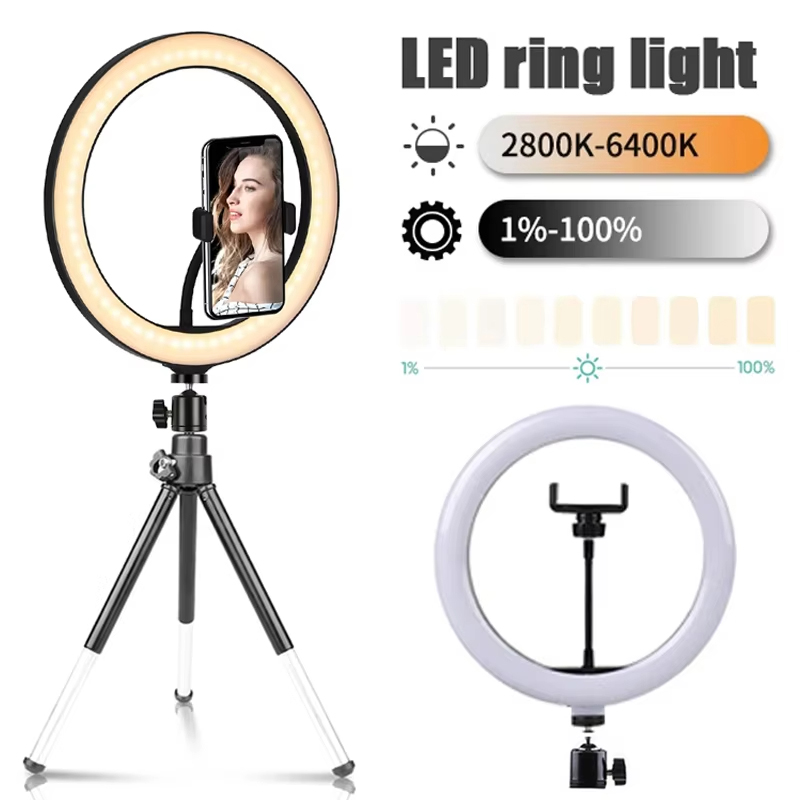Photography Lighting Game - 10 inch Selfie Ring Light Photography