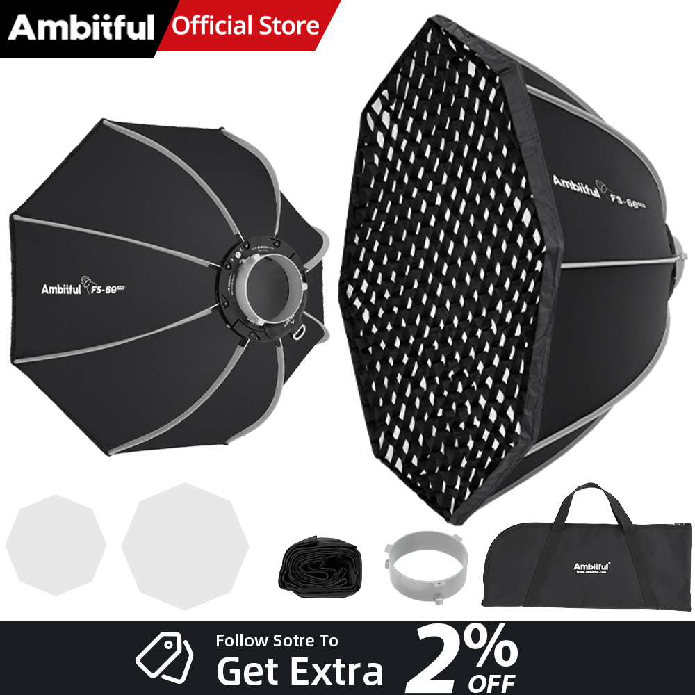 AMBITFUL FS60PROII Fast Setup  - Photography Studio Lighting Set Up ulasan dan harga