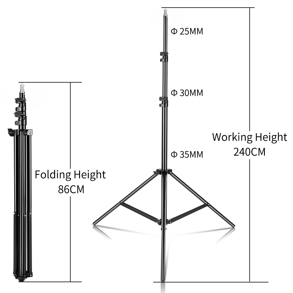 240CM/7.9FT 1/4 Screw Photogra - Photography Umbrella Lighting Kit ulasan dan harga