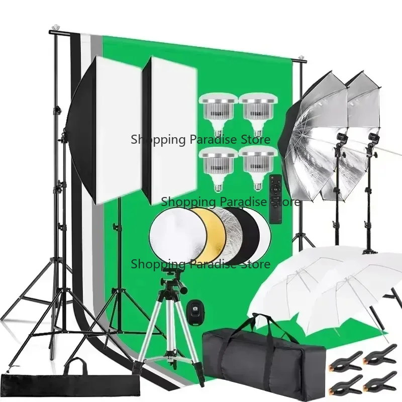 5500K Professional Photography - Photography Umbrella Lighting Kit ulasan dan harga