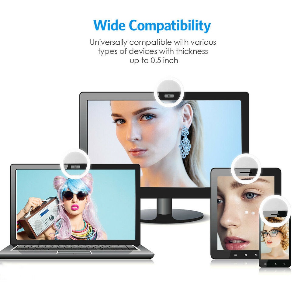 USB Rechargeable LED Selfie Ri - Photography Lighting Game ulasan dan harga