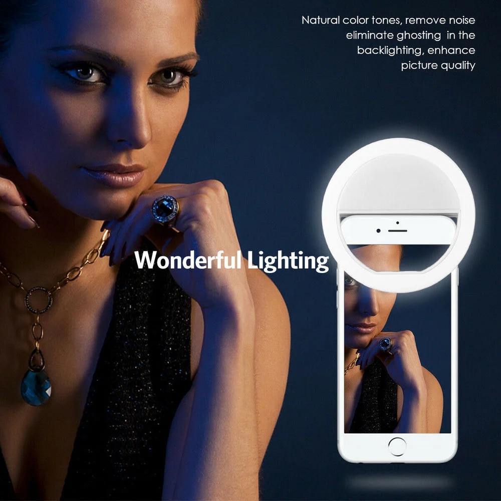 USB Rechargeable LED Selfie Ri - Photography Lighting Game ulasan dan harga