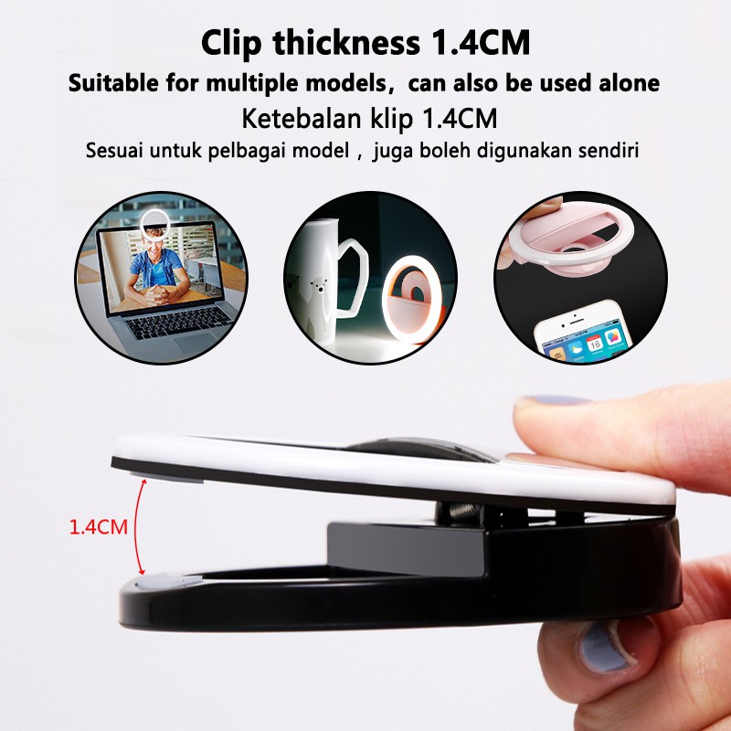 LED Selfie Ring Light 3 Level  - Photography Lighting Game ulasan dan harga