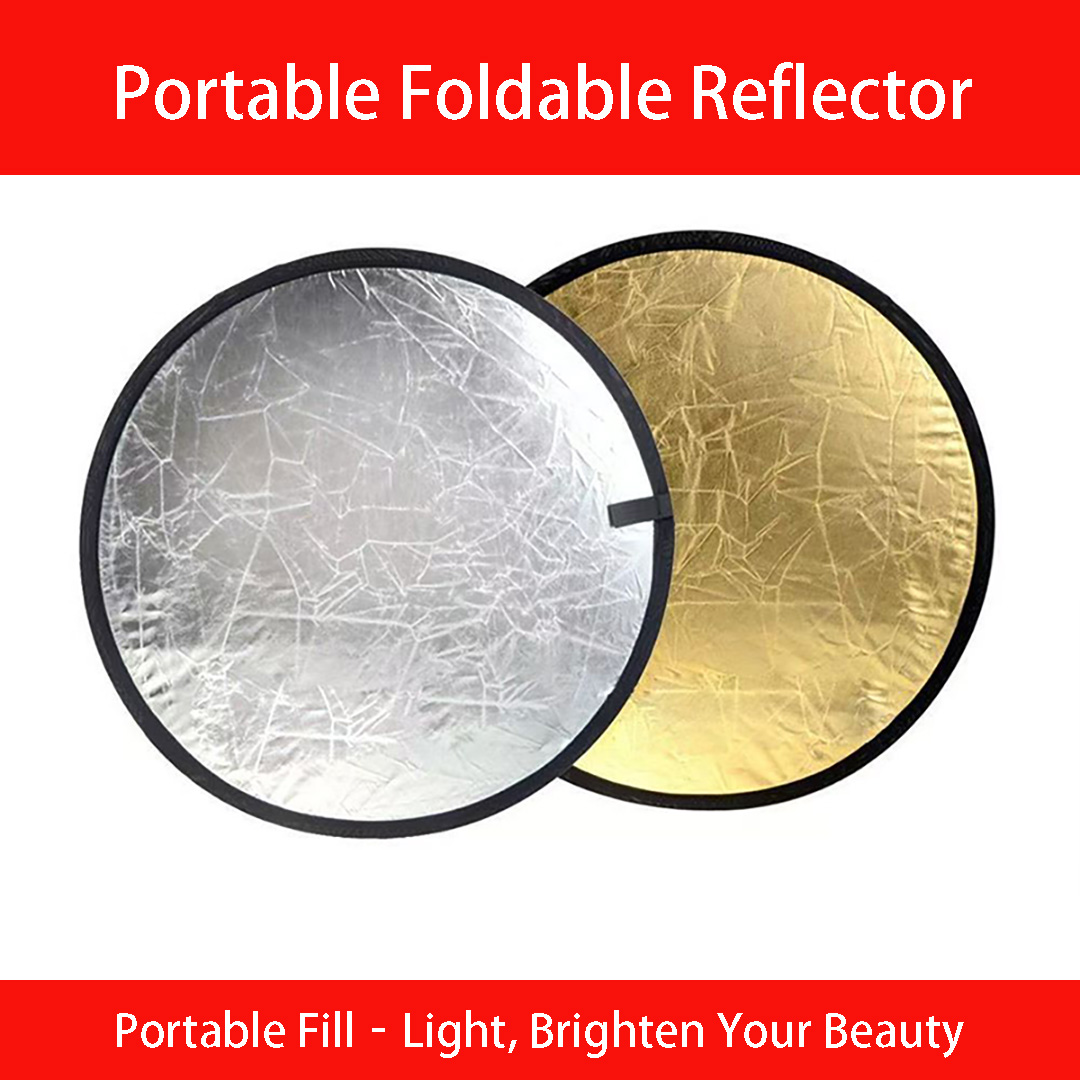 30、60cm Round Dual‑Sided Silve - Photography Lighting Reflector ulasan dan harga