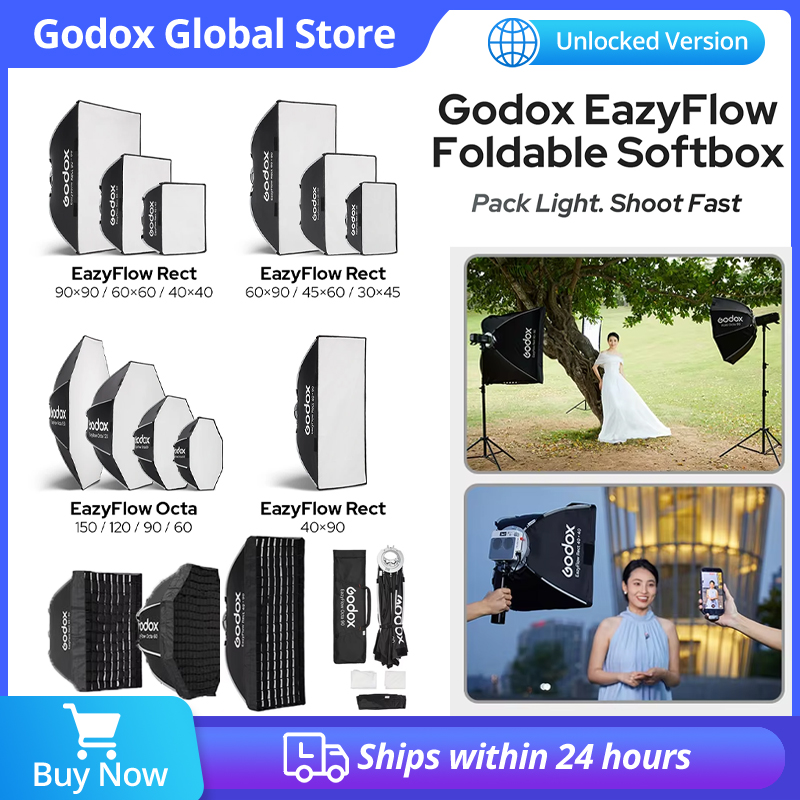 Godox EazyFlow Foldable Softbo - Photography Studio Lighting Set Up ulasan dan harga