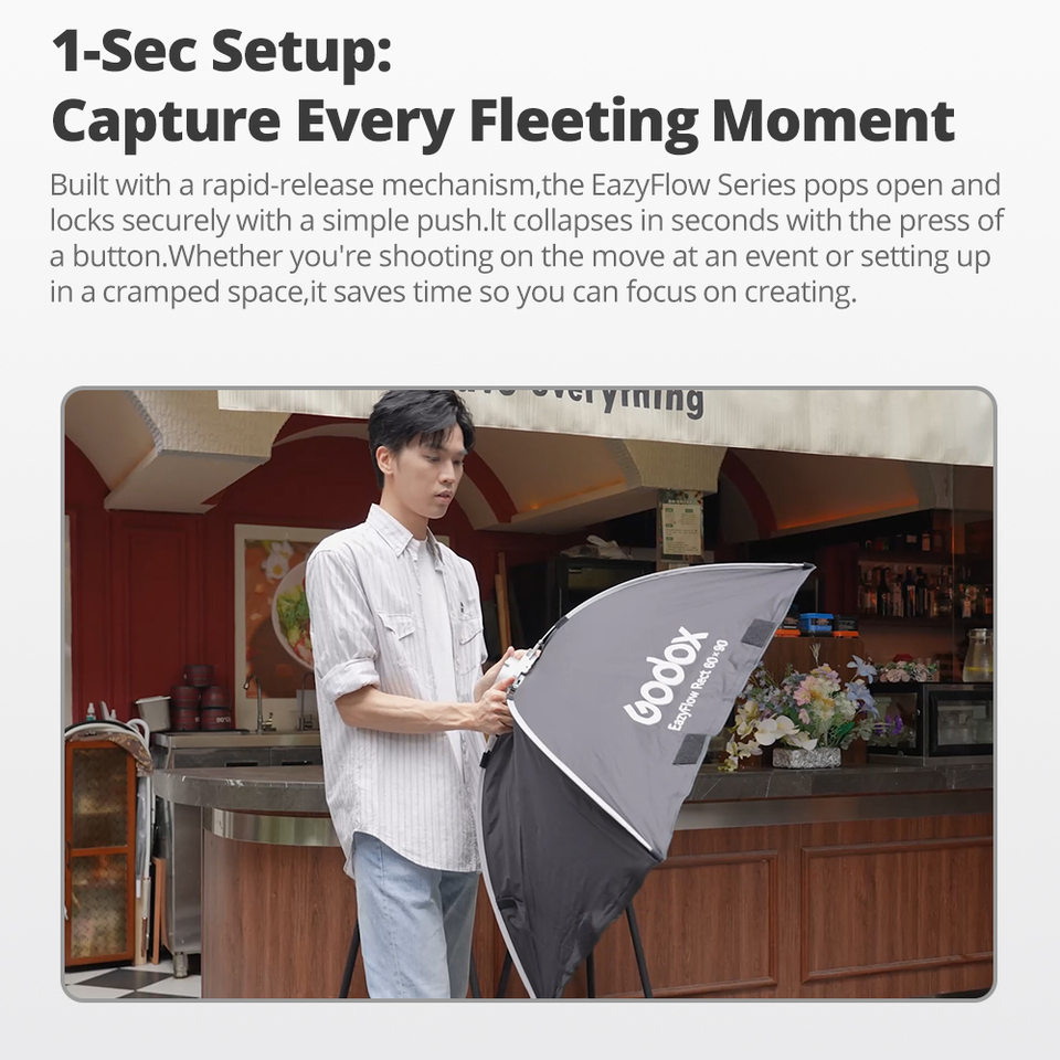 Godox EazyFlow Foldable Softbo - Photography Studio Lighting Set Up ulasan dan harga