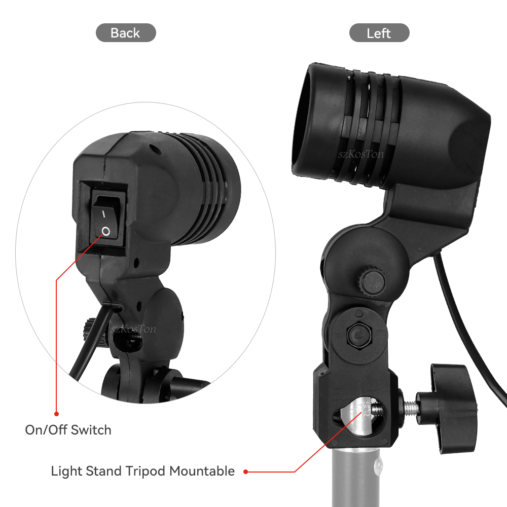 Single Head Bulb Holder E27 So - Photography Umbrella Lighting Kit ulasan dan harga