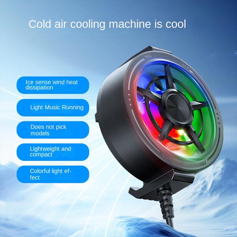 【C】Clip On Phone Cooler Fan Rg - Photography Lighting Game ulasan dan harga