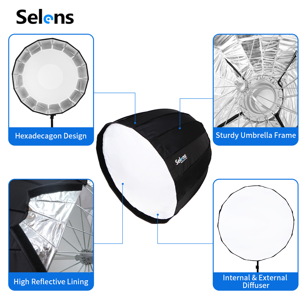 Foldable Quick Setup 90cm Phot - Photography Studio Lighting Set Up ulasan dan harga