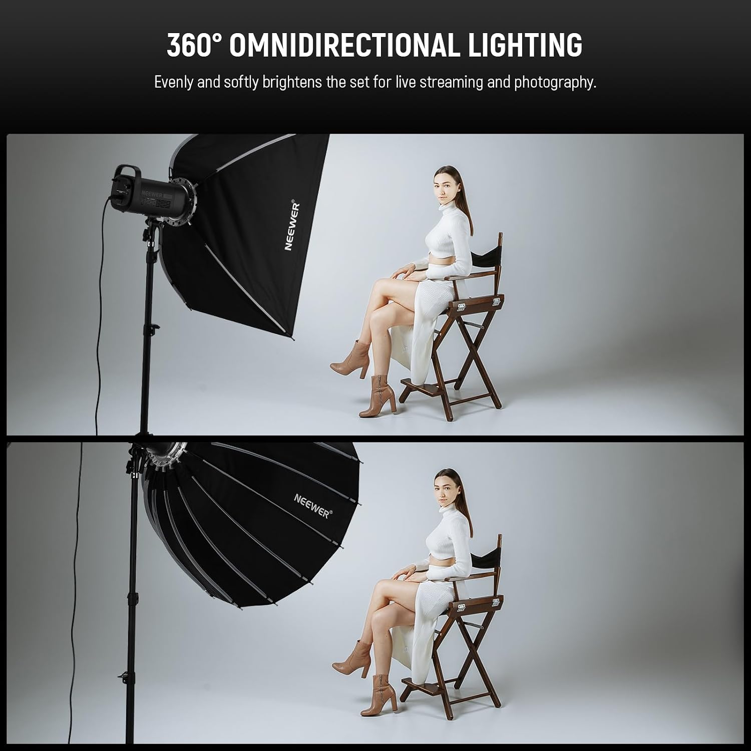 Parabolic Softbox with Bowens  - Photography Umbrella Lighting Kit ulasan dan harga