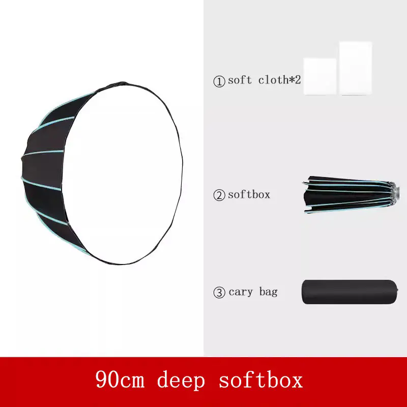 Deep Parabolic Softbox 35in 90 - Photography Studio Lighting Set Up ulasan dan harga