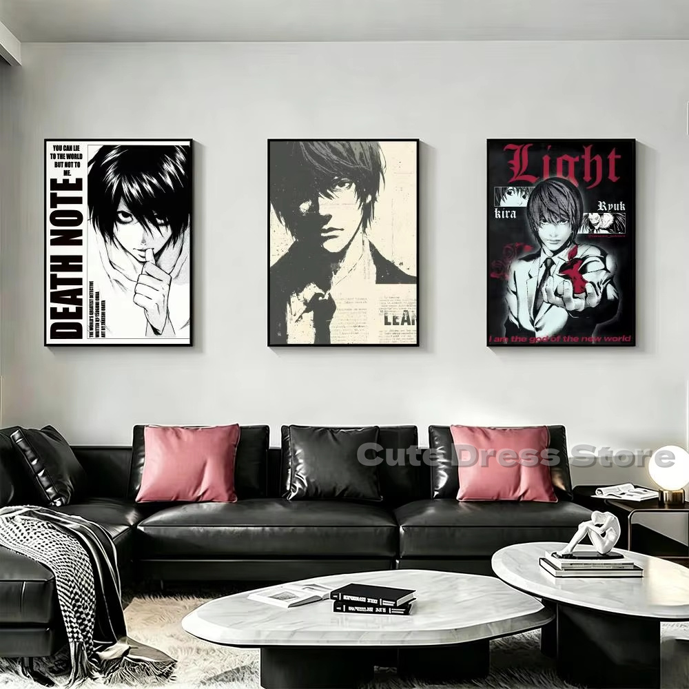 Death Note Canvas Print Unfram - Photography Lighting Game ulasan dan harga