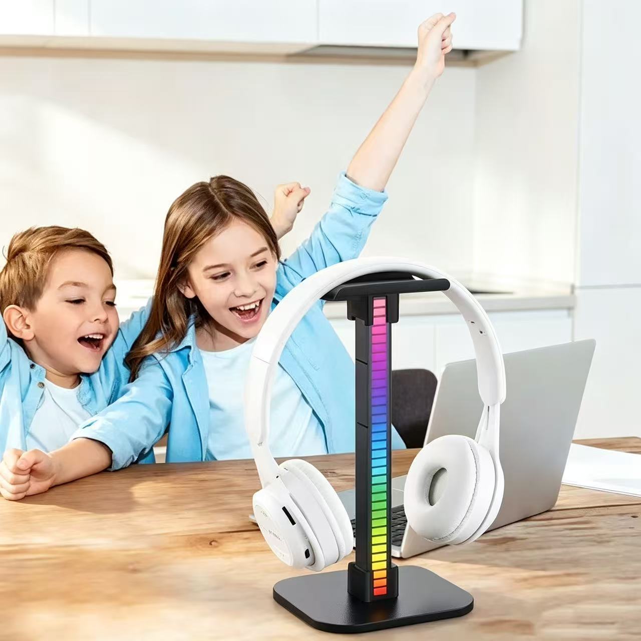 USB Gaming Headphone Stand RGB - Photography Lighting Game ulasan dan harga