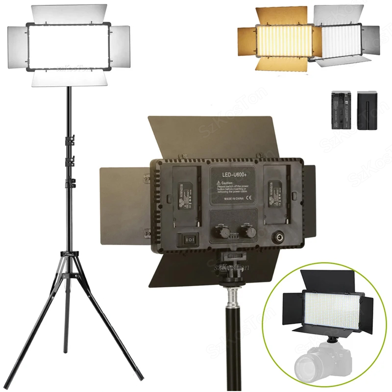 U800 U600 LED Photo Studio Vid - Photography Umbrella Lighting Kit ulasan dan harga